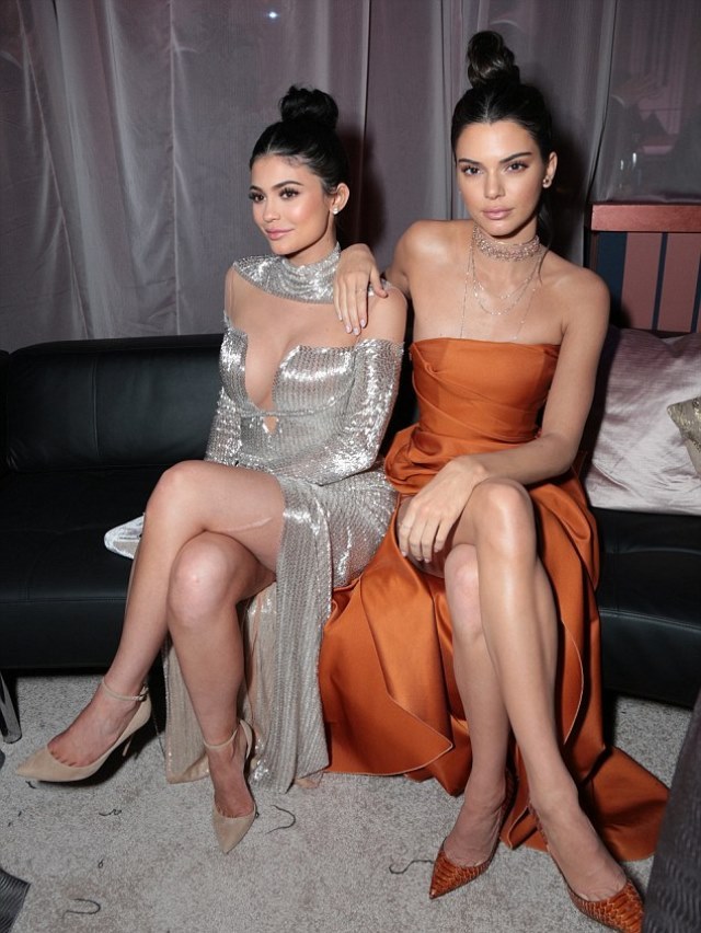 kylie-kendall-golden-globes-3 - Kylie and Kendall Jenner at Golden Globes After-Party