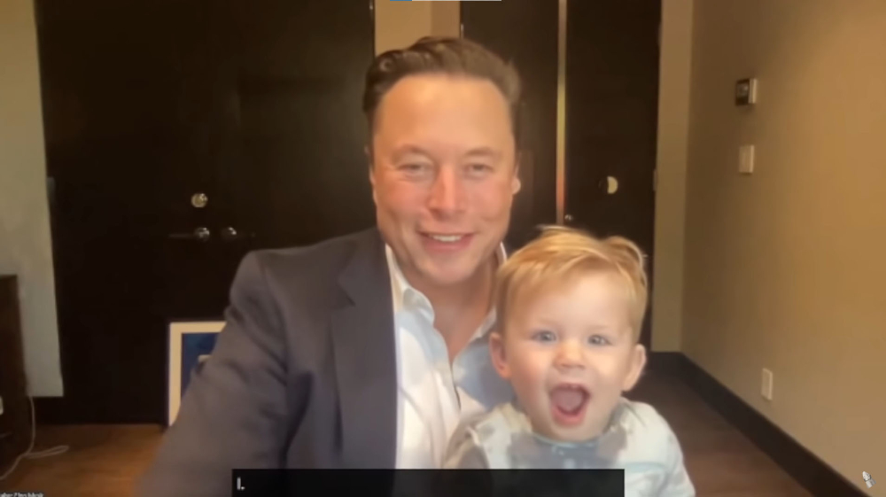 elon-musk’s-baby-added-some-cuteness-to-his-spacex-presentation