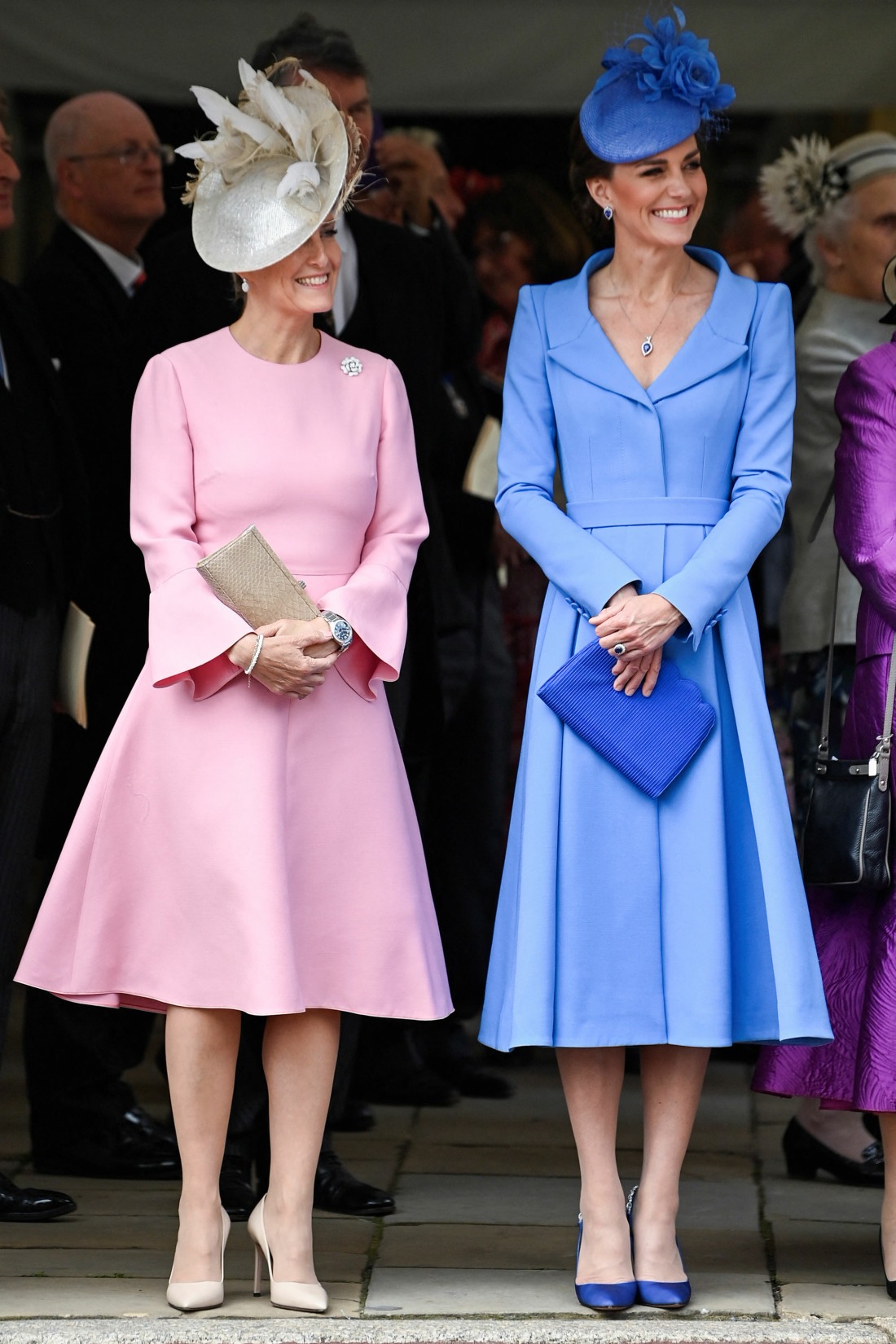 duchess-kate-wore-sapphires-&-a-blue-mcqueen-coatdress-to-garter-day