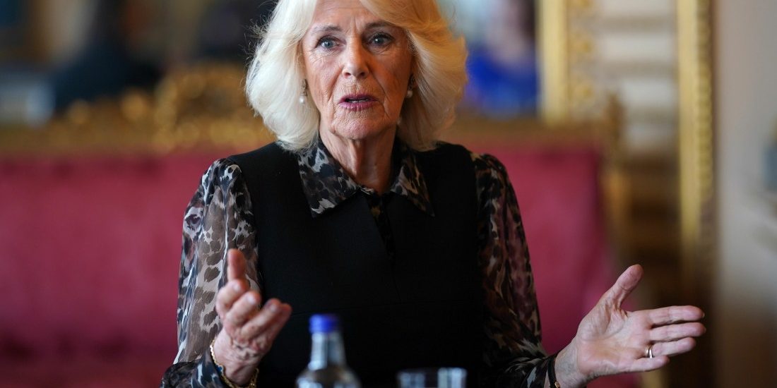queen-camilla-was-back-to-work-on-tuesday,-hosting-a-discussion-on-domestic-abuse