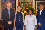 duchess-meghan-wore-a-navy-veronica-beard-suit-for-her-first-events-in-colombia
