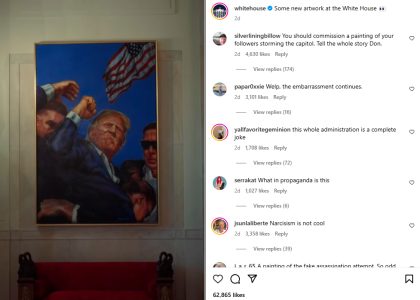the-white-house-swapped-obama’s-portrait-with-a-bad-‘painting’-of-trump