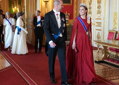 princess-kate-wore-red-givenchy-for-the-french-state-dinner-at-windsor-castle